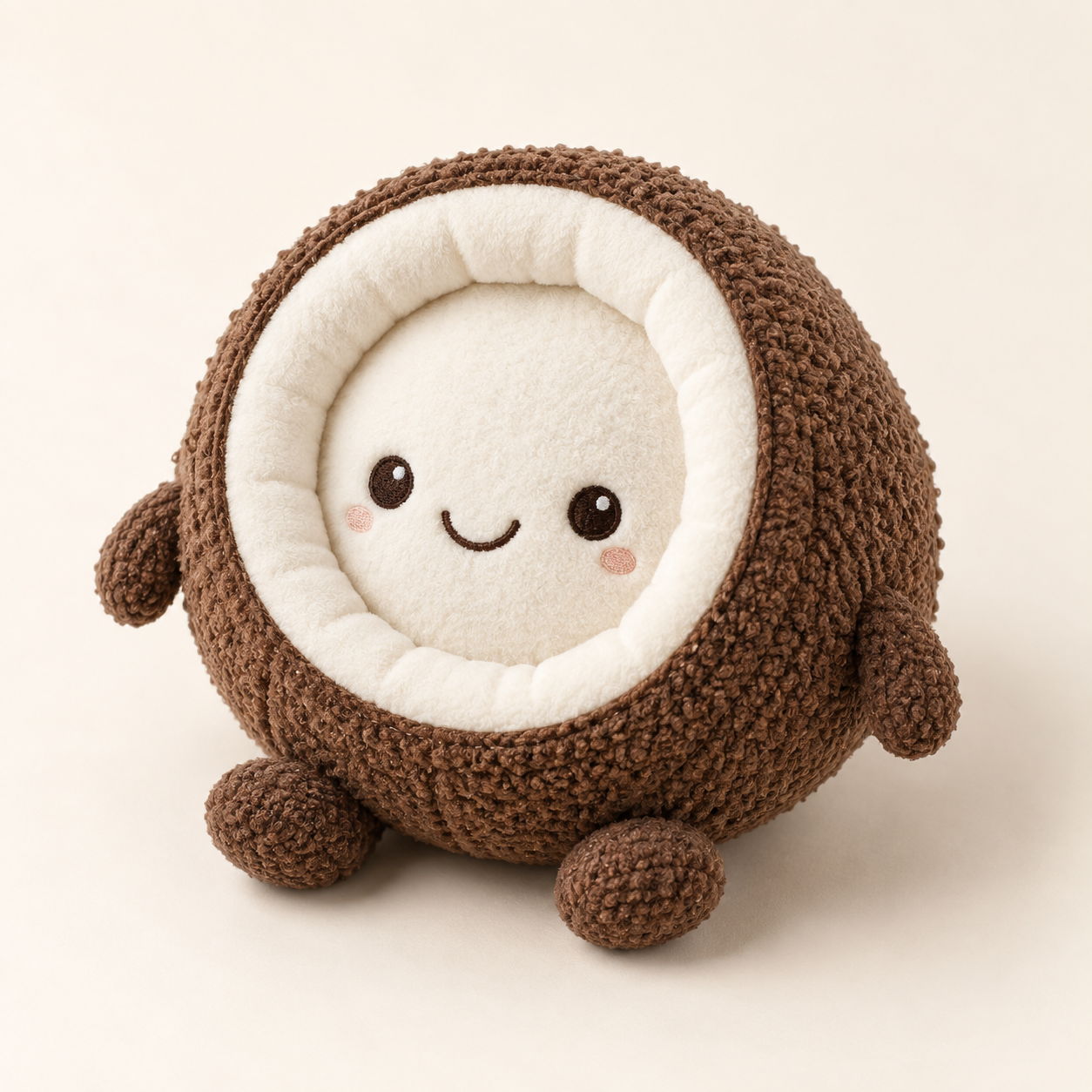 Coconut Plush in Cocoa Shell